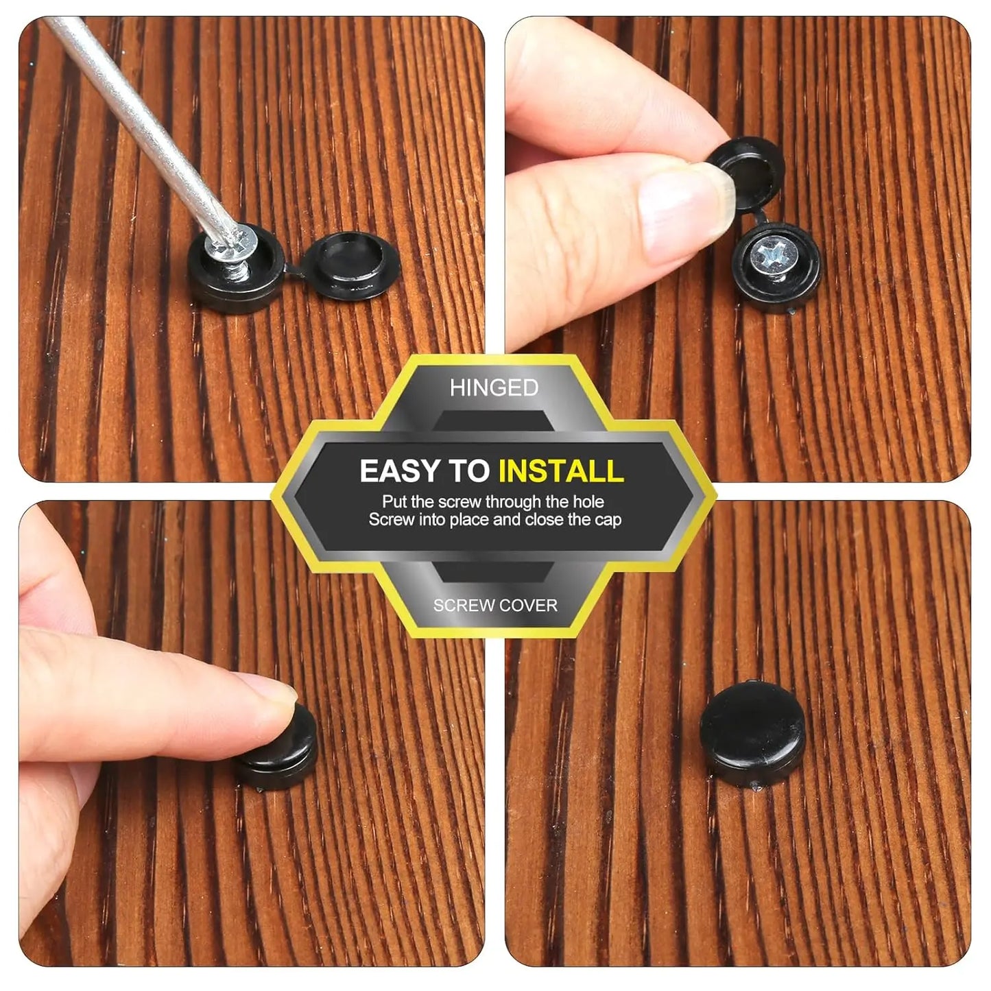 10/500pcs Nails Screw Caps Plastic Protective Covers Car Nuts Decorative Cover Self-tapping Screw Folding Cap Furniture Hardware