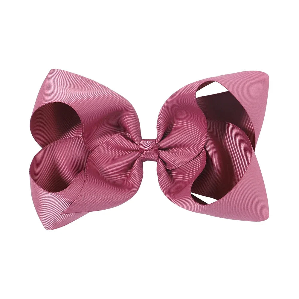 1PC Grosgrain Ribbon Solid Color Hair Bows Clip Girls Hair Clips Hairpins Barrettes Kids Baby Hair Accessories Wholesale