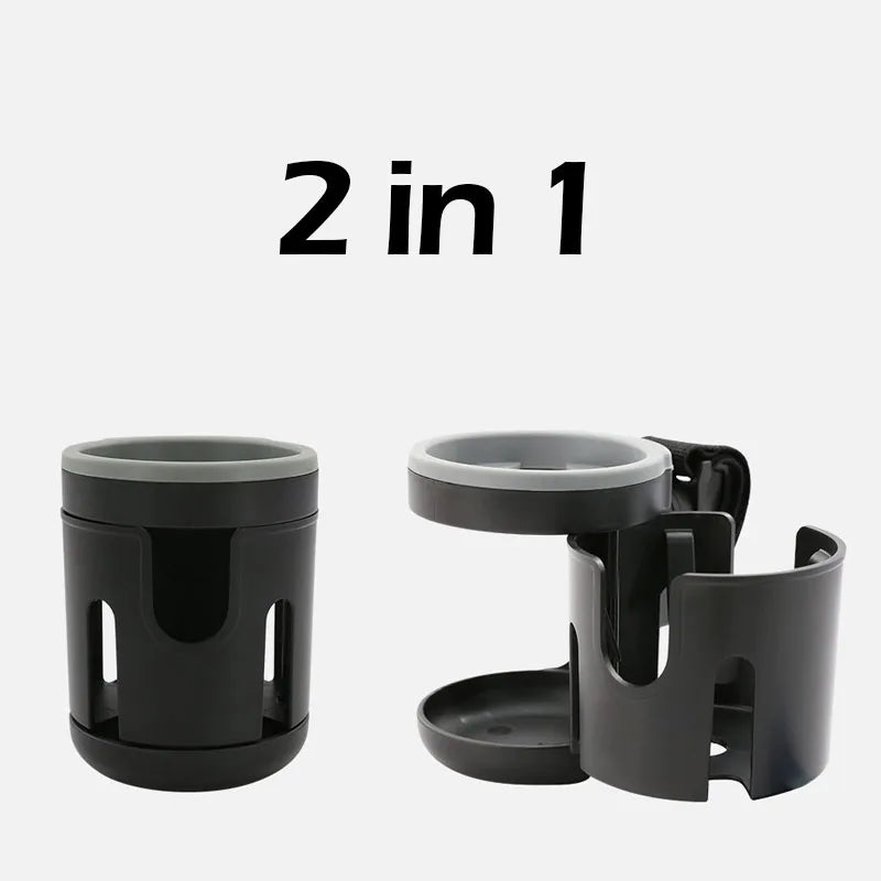 Stroller Cup Holder Phone Support Milk Bottle Drink Cup Holder Conversion 2 Cups Universal for Pram Baby Stroller Accessories