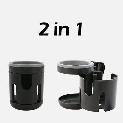 Stroller Cup Holder Phone Support Milk Bottle Drink Cup Holder Conversion 2 Cups Universal for Pram Baby Stroller Accessories