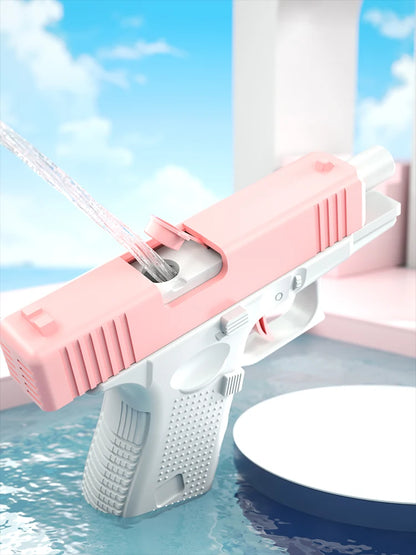 Summer Water Gun, Non-Electric, High-Pressure, Fully Automatic Shooting, Water Beach Toy Gun for Kids, Children, Boys, Girls