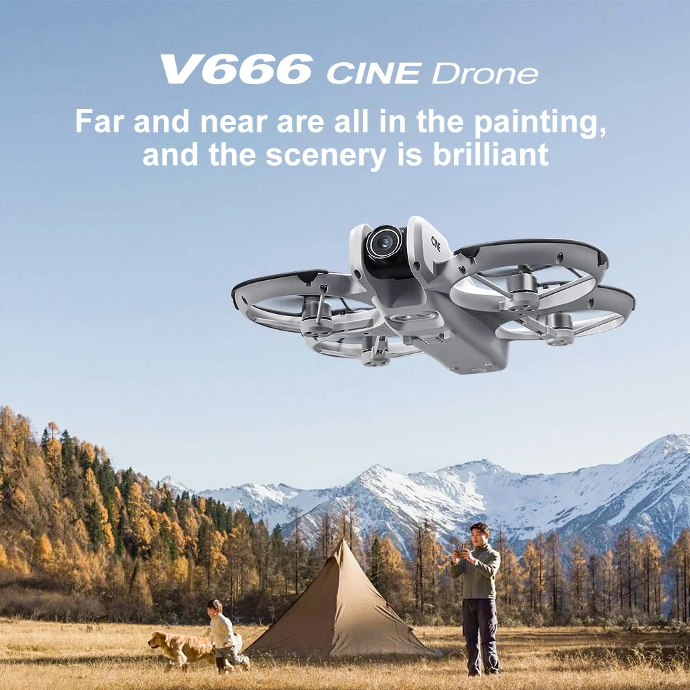 Xiaomi Mjia MINI V666 Drone 4K Professional WIFI 5G Dron Obstacle Avoidance Brushless Altitude Headless Mode RC Quadcopter Toys