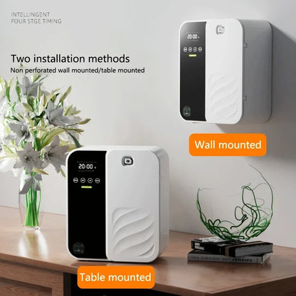 Distribuidor de olores eléctrico de 1000m³ Difusor de fragancias montado en la pared Bluetooth Difusor de aroma profesional Olor eléctrico para el hogar