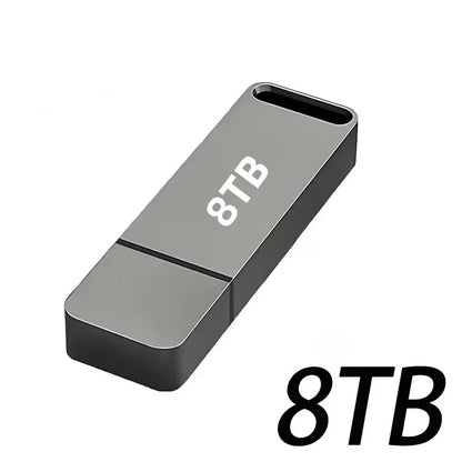 NEW 16TB Metal Flash Drive USB3.2 High Speed Transfer Large Capacity Portable USB Memory Pen Drive For Phone Computer Car U Disk