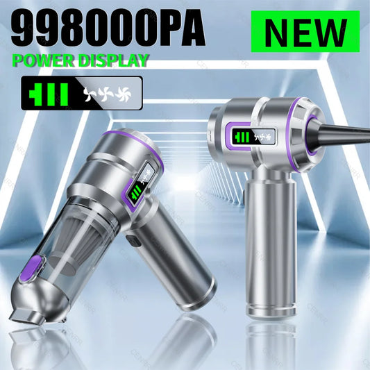 NEW Car Vacuum Cleaner, 998000PA Mini Cordless Powerful Portable Car Vacuum Cleaner for Home, Handheld Blower Car Cleaner