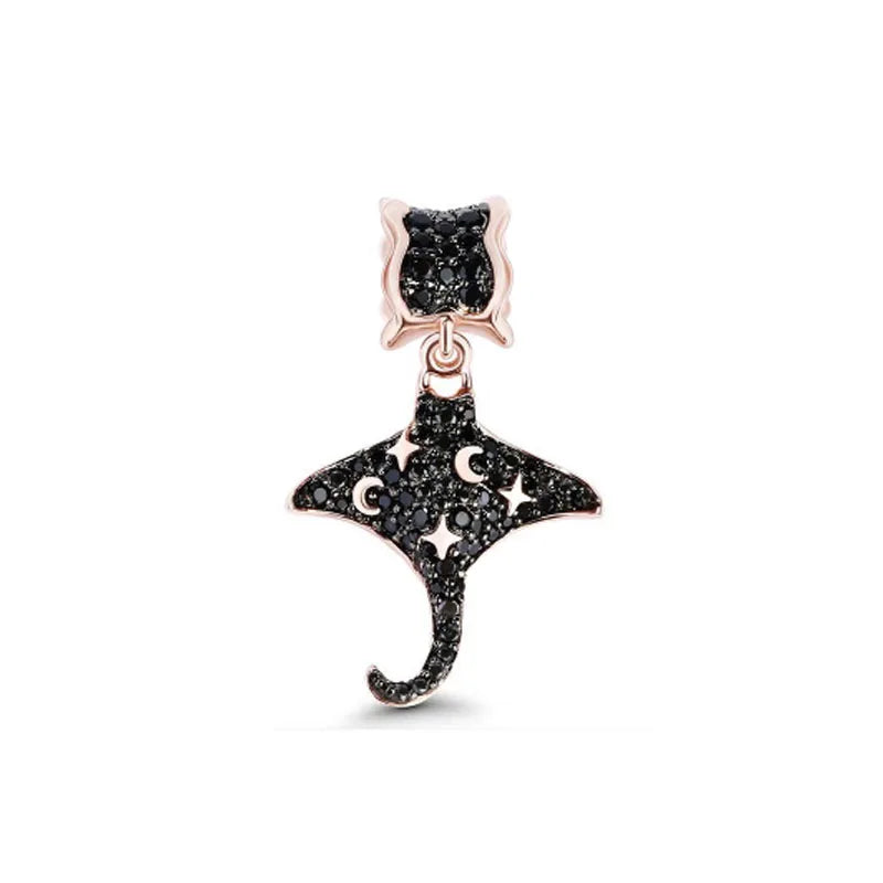 925 Plata Tortuga marina cangrejo Pulpo Dijes Delfín estrella de mar Colgante Ajuste Pulsera Original Mujer DIY Accesorios Joyería Regalo