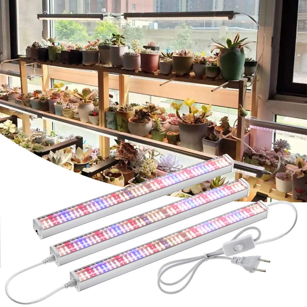 Full Spectrum LED Growth Tube 4000K/Purple/Sunlight Plant Lamp Greenhouse Hydroponic Flower Growth Lamp