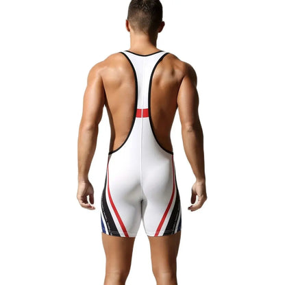 Men's Seamless Body Shaping Bodysuit, Sexy One-Piece Gym Vest, Rompers, Comfortable Home Jumpsuit