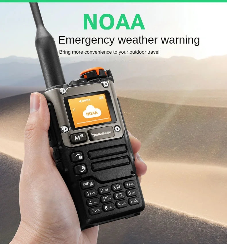 Quansheng UV-K5(8) 5W Walkie Talkie: Air Band Aviation Receiver, UHF VHF Dual Band, Type-C Charge, DTMF, NOAA, FM Two Way Radio