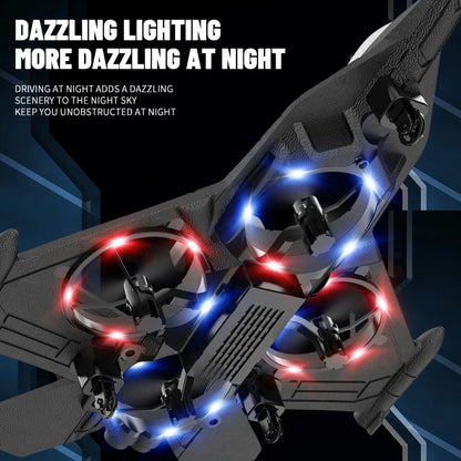 Aircraft RC Plane with Camera Remote Control Helicopter Obstacle Avoidance Fighter 2.4G Airplane EPP Foam Kids Christmas Toys