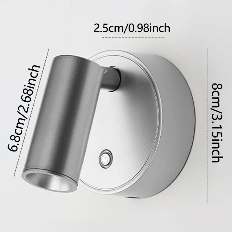 LED Magnetic Wall Lamp, USB Rechargeable, Touch Switch, Adjustable Brightness, Ideal for Bedroom, Dining Room, Party, Art Decor