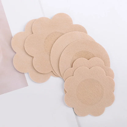 10-200Pcs, Nipple Cover Stickers, Women Breast Lift Tape Pasties, Invisible Self-Adhesive Disposable Bra Padding, Chest Paste Patch