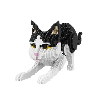 Cartoon Animal Building Blocks Creative Pet Dog And Cat Assembly Toy DIY Educational Puzzle Parent-Child Interactive Toy Cartoon