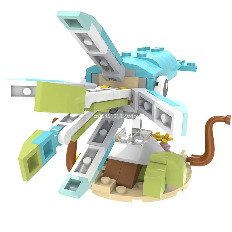 MOC Marine Animals Shark Whale Megalodon Building Blocks Set Deep Sea Rescue Fish Bricks Educational Assembly Model Toys Gifts