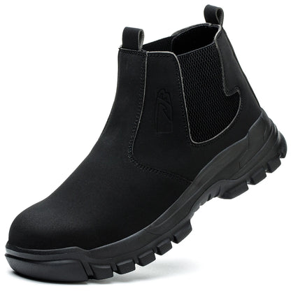 Rotating Button Work Shoes for Men Anti Puncture Protective Boots Sneakers Waterproof Work Safety Shoes Non Slip Steel Toe shoes