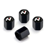 4Pcs Car Wheel Tire Valve Caps Air Stem Covers For N Line Sonata Tucson Azera Elantra Veloster Kona Santa Accessories