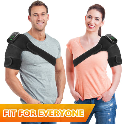 Thermal Knee Massager 3-in-1 Shoulder, Knee, and Elbow Heating Massage Support Brace Rechargeable Vibration Pad Machine Muscle Relaxer