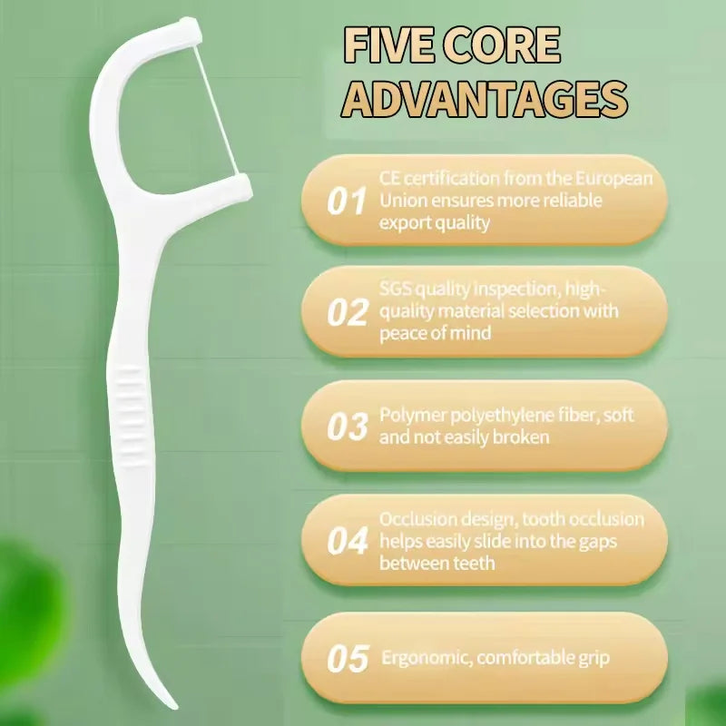 1/3/6/20 Box Portable Disposable Dental Floss Plastic Toothpick High-tension Dental Floss Stick Dental Floss Box ﻿Oral Care