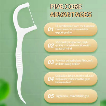 1/3/6/20 Box Portable Disposable Dental Floss Plastic Toothpick High-tension Dental Floss Stick Dental Floss Box ﻿Oral Care