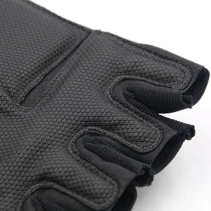 Tactical Hard Knuckle Half finger Gloves, Men's Combat Hunting Shooting Paintball Duty - Fingerless