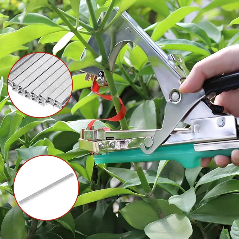 Household Garden Plant Tying Tape Machine Garden Tools Vegetable Fruit Flower Vine Binding Machine Stem Strapping Tape Tool Set