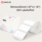 Marklife X2 Thermal Label Sticker Paper Printable White 40-50mm Width Clothing Tag Commodity Price Food Self-Adhesive Tape