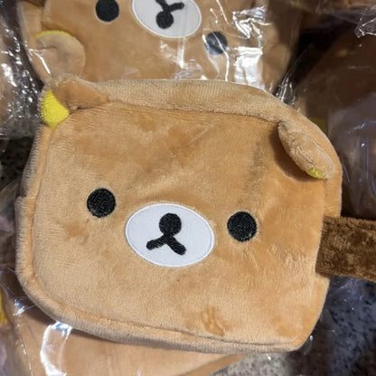 Rilakkuma Sundry Storage Bag Cute Cartoon Coin Purse Wallet Large-Capacity Portable Makeup Bag Practical Gifts Anime Periphery