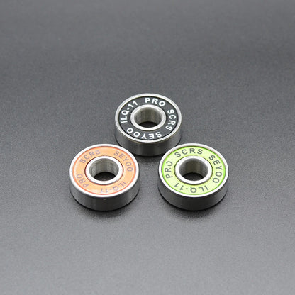 8Pcs 608 2RS Bearing ILQ-11 8x22x7 Green Longboard Speed Inline Skate Wheel Bearings Skate Scooter Smooth Skate Scooter Bearings