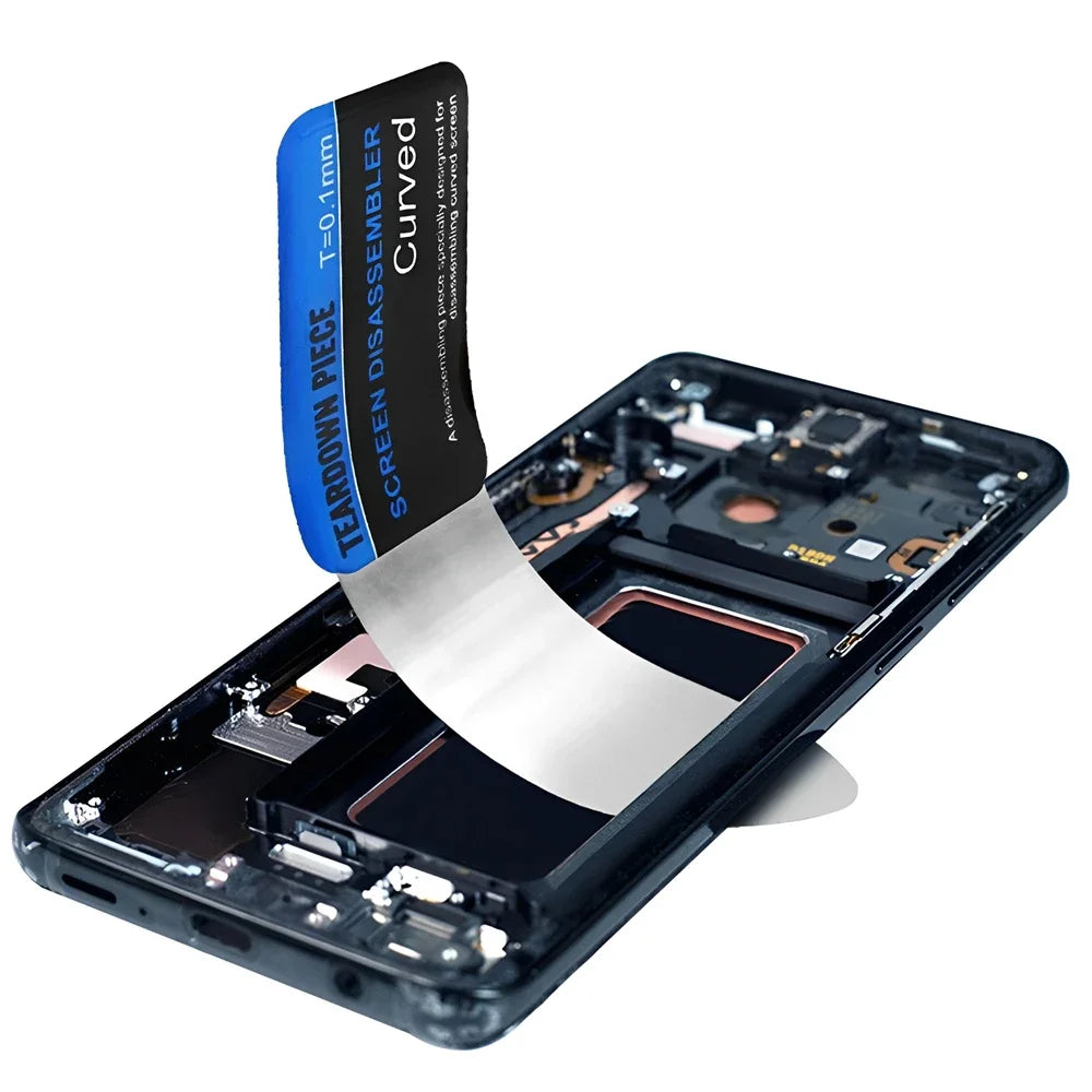 1-5Pcs Mobile Phone Curved LCD Screen Spudger Opening Pry Card Tools Ultra Thin Flexible Mobile Phone Disassemble Steel Metal