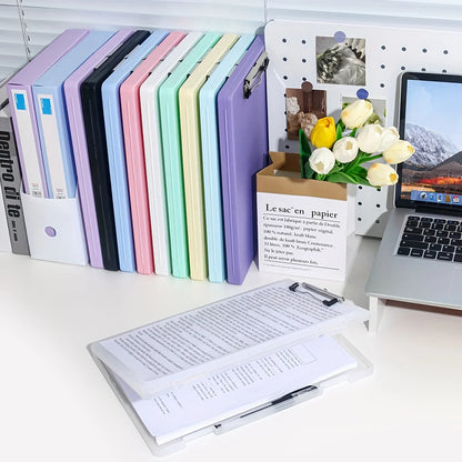 1Pc, A4 writing board file box, 2-in-1 A4 document and photo multifunctional storage box, portable organization tool for office