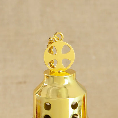 Church Supplier, High Polished Gold Plated Hanging Incense Burner, Orthodox Censer, Church Home Decoration Catholic Chalice, HTISOK