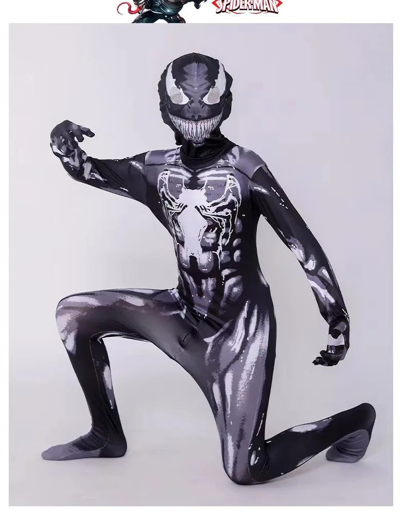 Disfraz de Cosplay de Spider-Man, Traje de Spandex de Cuerpo Completo, Mono de Licra para Adulto, Disfraz de Halloween, Carnaval, Fiesta, Ropa