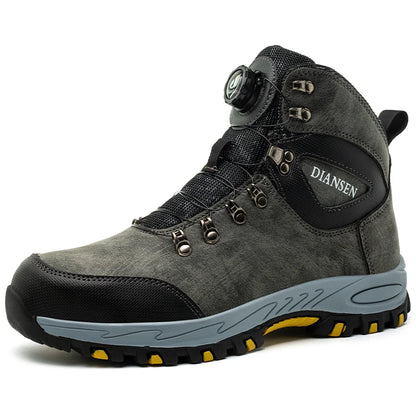Rotating Button Safety Shoes, Men Work Sneakers, Indestructible Shoes, Puncture-Proof Protective Shoes, Work Boots, Tactical Boots