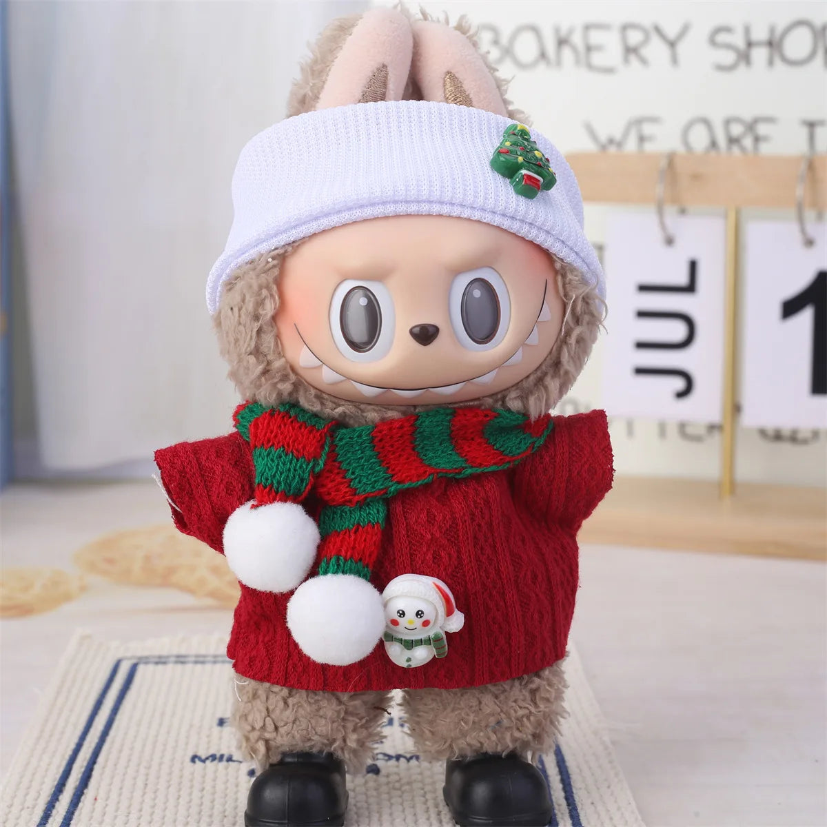 Labubu Accessories Clothes Suitable For V1 V2 V3 Labubu  Christmas Deer Set Labubu Red clothing Christmas Fashion Gift
