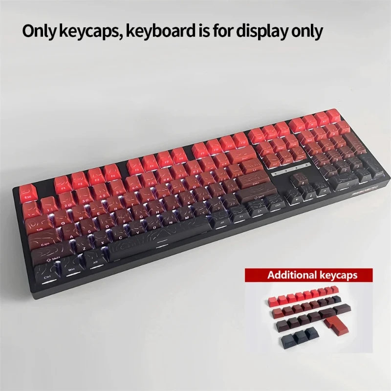 Contour 4.0 Side Engraved Keycap PBT Translucent 97 Key Gaming Mechanical Keyboard Key Cap White For Magnetic Switch F75 GMK87