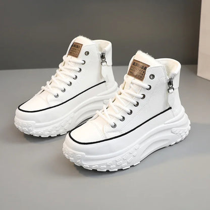 Women's Sneakers, Luxury Fashion Womens Boots, High-top Platform Casual Shoes, New Female Outdoor Running Shoes, Winter Women Shoes