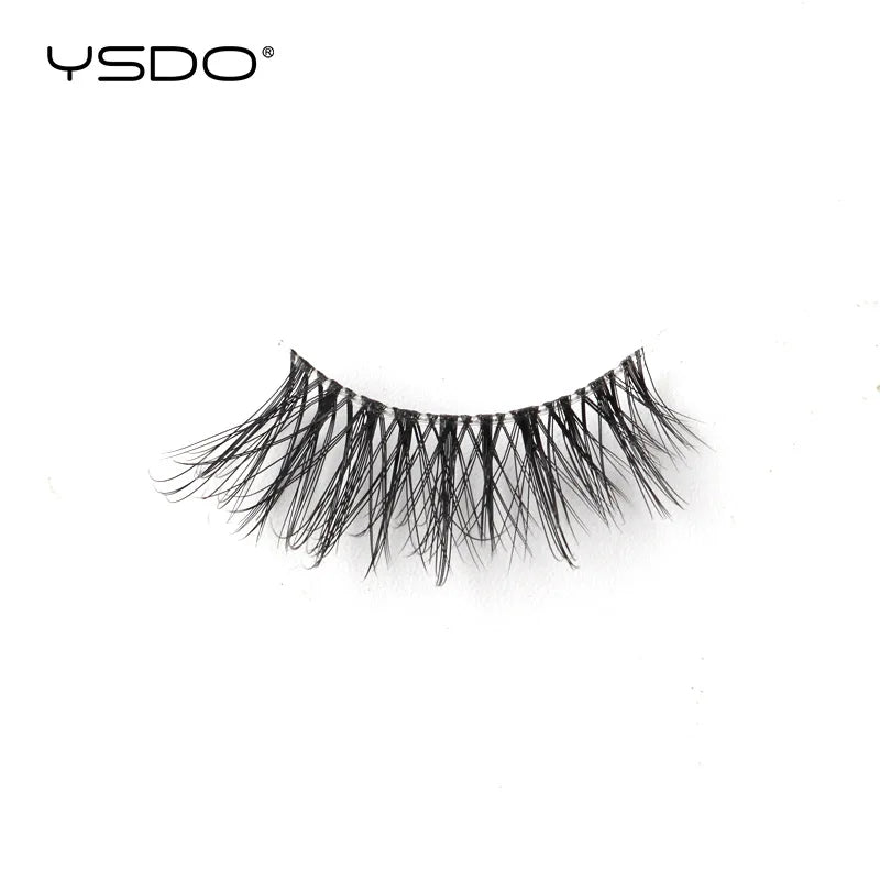 YSDO 5/10 Pairs Half Lashes Cat Eyelashes Soft Natural Clear Band False Lashes Natural Wispy Faux 3d Mink Eyelashes Makeup Tools