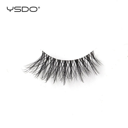 YSDO 5/10 Pairs Half Lashes Cat Eyelashes Soft Natural Clear Band False Lashes Natural Wispy Faux 3d Mink Eyelashes Makeup Tools