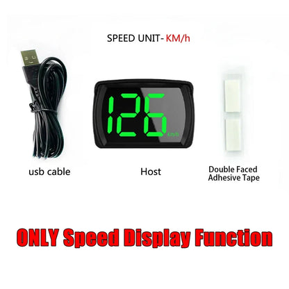 New M22 Car GPS Head-Up Display Speed, RPM (Revolutions Per Minute) in KMH (Kilometers Per Hour) or MPH (Miles Per Hour), HUD GPS Speedometer Projector Screen Dashboard with Odometer and Overspeed Alarm