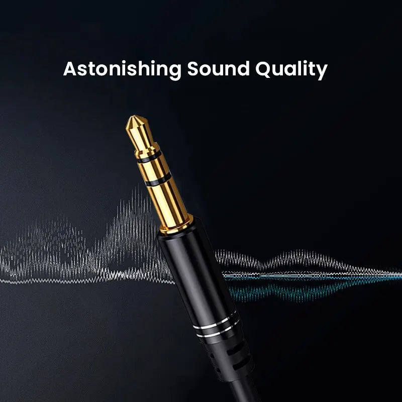 3.5mm Extension Cable, Headphone Extension Cable, Gold Plated Aux Cable Audio Stereo Jack, Male to Female TRS Cord 1m 5m, NIERBO