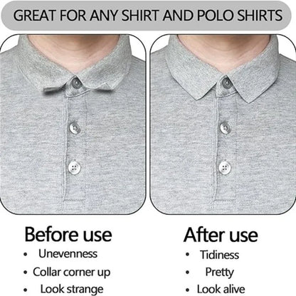 Prevent Deformation Collar Stays, Stickers, Anti Roll Stand Collar Shaper, Adhesive Shaping Patch, Avoid Curl Polo Shirts Fixed Pads