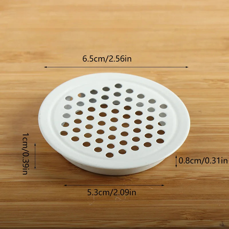 1Pc, Round Stainless Steel  Ventilation Cover, Louver Air Vent Grill Mesh Hole Cover For Wardrobe Cabinet, Furniture Accessories