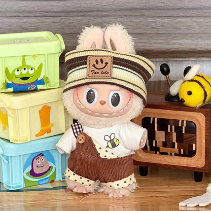 Cute Doll Clothes Outfit Accessories For 17cm Labubu V2 V1 Doll Clothing Different styles Cosplay dress Kid Toy Gifts