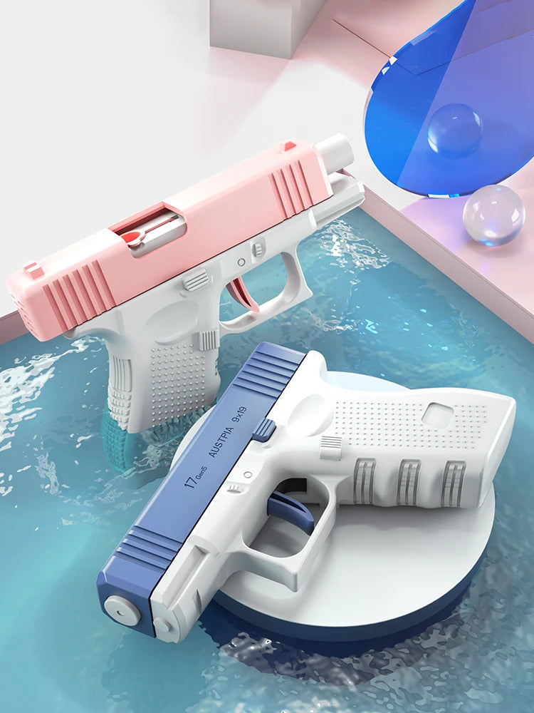 Summer Water Gun, Non-Electric, High-Pressure, Fully Automatic Shooting, Water Beach Toy Gun for Kids, Children, Boys, Girls