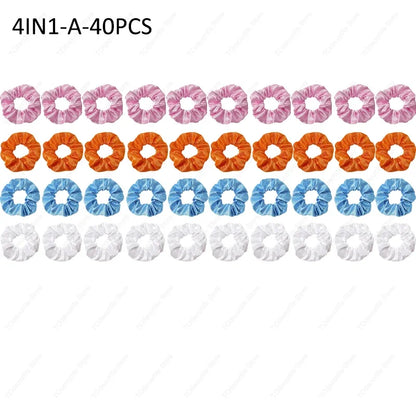 LED Luminous Scrunchies Hairband Women Glowing Elastic Hair Tie Hair Rope Girl Glow in the Dark Party Supplies Hair Accessory