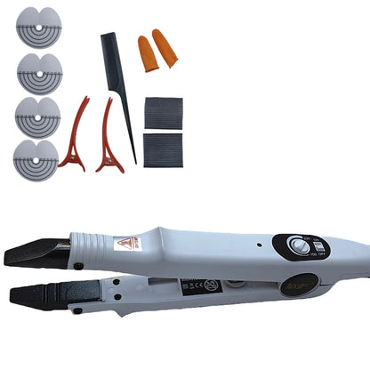 Loof Professional Nueva Tenacilla de Fusión para Extensiones de Cabello con Temperatura Ajustable hasta 220℃, Mini Punta Calentadora Inteligente, Herramienta de Unión de Queratina