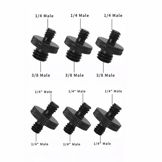 2/4pcs Universal Camera Conversion Screw 1/4 Male to 3/8 M4 M5 M6 M8 M10 Male Screw Tripod Monopod Mount Adapter Photography