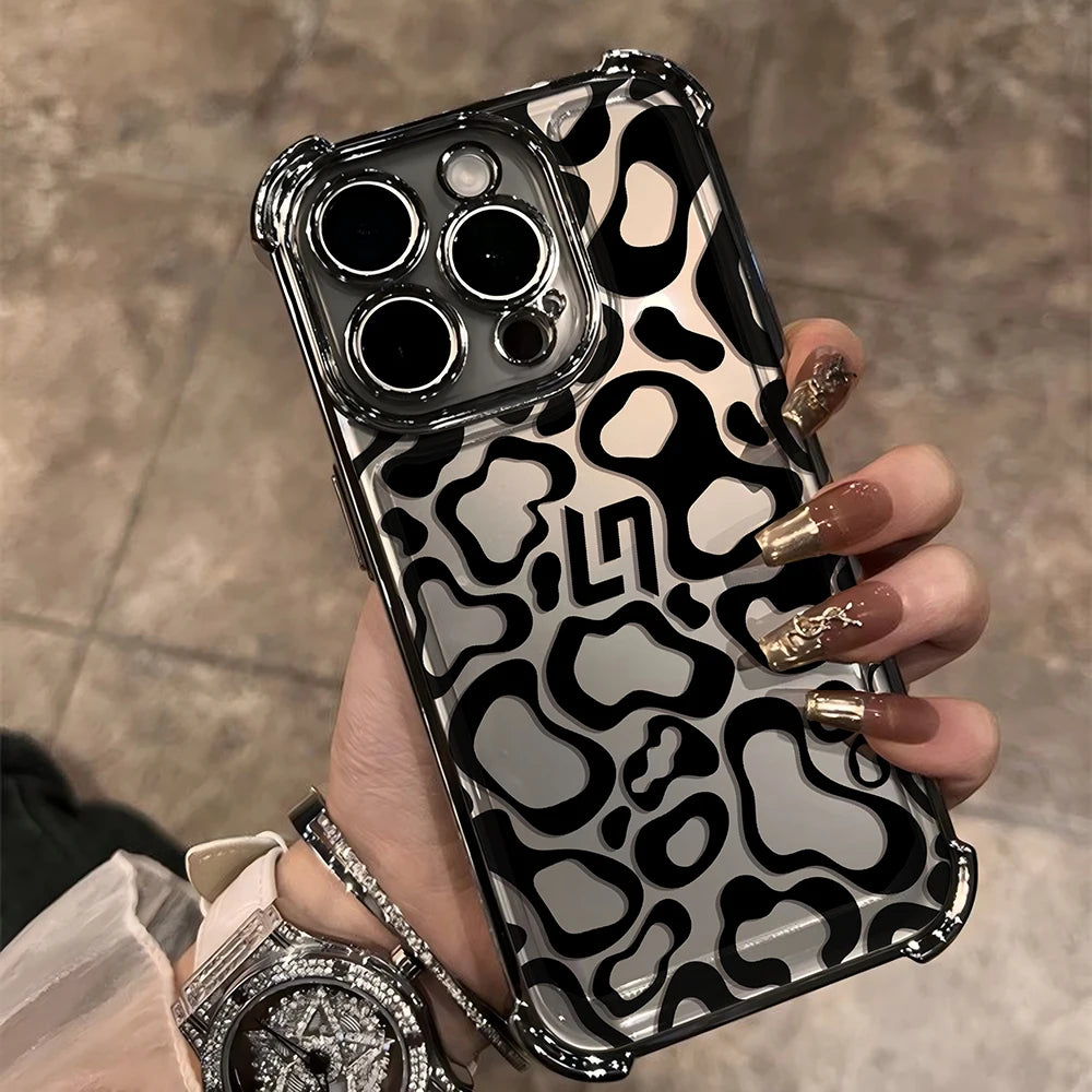 Plating Phone Case For iPhone 17 16e 16 15 14 13 12 11 Pro Max XR Mini Air Plus Anti-Fall L-Lando Norris Airbag