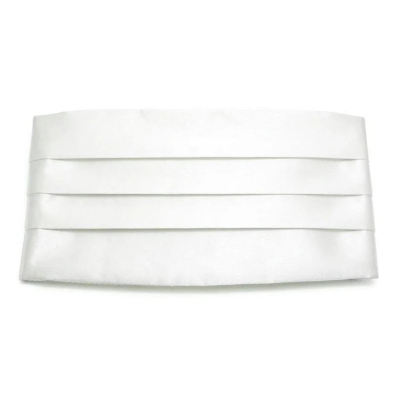 Cummerbunds Man Black Satin Elastic Bellyband Tuxedos Suits Fashion Gentlemen Cummerbund Wedding Party Shirts Suits Accessories