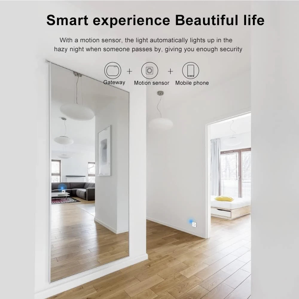 Tuya Zigbee Smart PIR Motion Sensor Infrared Detector with Lux Detection Anti-theft Alarm Sensor Wireless Security Protection